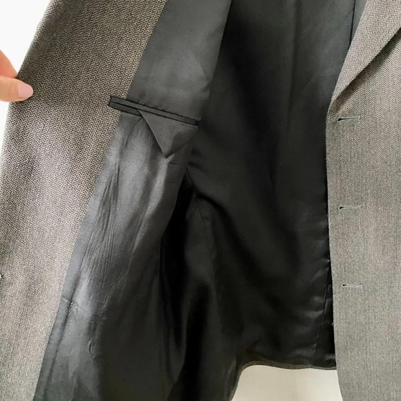 Men's'  Gray Britches Wool Sport Coat/Blazer - 42R/107 - Picture 9 of 15